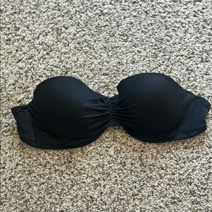 Black Strapless Bikini Top